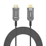 phoossno Cable HDMI 2.1 de fibra óptica 8K certificado Gen2 Ultra alta velocidad HDMI 48 Gbps 65 pies 20 m HDR eARC HDCP2.2 2.3 Soporte 4K 120Hz 8K60Hz Compatible con PS5 Xbox RTX3080/3090/LG C9/B9