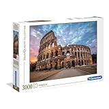 Clementoni - Puzzle 3000 piezas paisaje El Coliseo Roma, puzzle adulto Roma (33548)