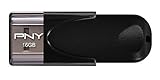PNY FD16GATT4-EF - Memoria USB 2.0 de 16 GB (25 MB/s), color negro