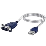 SABRENT Adaptador de USB a serie (75cm) Cable de USB a serie RS232, cable convertidor DB-9 (9 pines) chipset Prolific compatible con Windows, Mac OS X 10.6 y superior, Linux 2.4 y más [CB-DB9P]