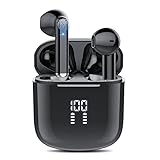 Bluetooth 5.3 Headphones, 2022 Wireless Headphones with 4 Mic Noise Canceling HD Calls, In Ear HiFi Stereo Wireless Headphones, IP7 Waterproof Touch Control 25H Sports Headphone