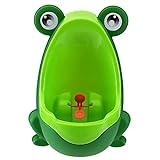 QIANGUANG Orinales Bebé y niños Entrenamiento portátil Niños Frog Urinario Entrenamiento para baño del Ranita Orinal (Verde)