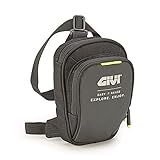 GIVI - Črna nastavljiva torbica za noge z neonskimi detajli