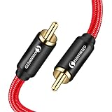 ANNNWZZD Cable RCA Coaxial,Audio Estéreo Digital 1 RCA Macho a 1 RCA Macho, Cable Subwoofer,Cable RCA (2M)