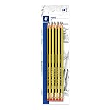 STAEDTLER नोरिस 122 HB - 10 लकड़ी के पेंसिल, काले और पीले रंग के पैक