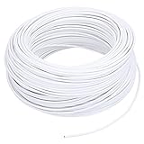 Hilark - Cable de 4 hilos (0,5 mm2, H03VV-F, 4 x 0,5 mm2, OMY, 4 g0,5 mm2) (50 m), color blanco