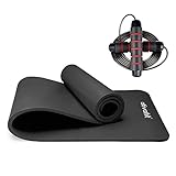 ATIVAFIT Atviafit Fitness Comfort Sphere Mats - High Density NBR Foam - Non-Slip Yoga Mat for Gym ຍາວ 183 cm x ຍາວ 61 cm ກວ້າງ x ໜາ 1cm