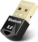 Adaptador USB de Bluetooth 5.0, Bluetooth USB Dongle Transmisor y Receptor para PC con Windows XP/7/8/8.1/10, Bluetooth Network Adapter para Ordenador, Portatil, Auriculares, Altavoz, Teclado
