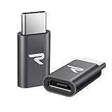 RAMPOW Adaptador Micro USB a USB C Adaptador Tipo C Aluminio Duradero Garantía de por Vida - para Nuevo MacBook, OnePlus 2/3/5, Sony Xperia XZ, Samsung Galaxy S8/9, Gris, 2 Unidades