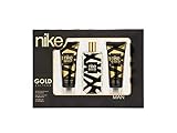Nike - Estuche de Regalo Gold Edition para Hombre, Eau de Toilette 100 ml, Gel Baño 75 ml y After Shave 75 ml
