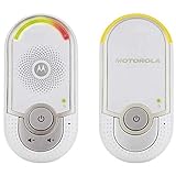 Motorola MBP 8 - Vigilabebés Audio 'Plug-N-Go' con Modo Eco y Luz Nocturna, Color Blanco