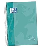 Oxford, A5 Notebook 5x5 Grid, Hard Cover, 120 Sheets, 4 Color Band, Ice Mint Color