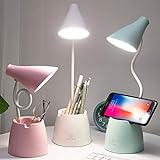 Lámpara escritorio, Flexo LED Escritorio con 3 Modos de Iluminación y 10 Niveles de Brillo, Rotación Regulable de 360 ​​° Para Leer, Estudiar, Trabajar (Verde)