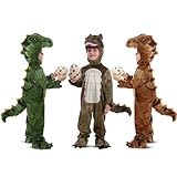 Spooktacular Creations Child Unisex Brown T-Rex Realistic Costume-3T