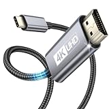 TEFLOTY Cable USB C a HDMI, 2M Adaptador USB a HDMI 4K (Thunderbolt 3/4 Compatible), Compatible con iPhone 15 Pro, MacBook Pro/Air, iMac, iPad Pro, Surface, Galaxy S23/S22/S21, Note 20 etc