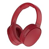 Skullcandy Hesh 3 Over-Ear Bluetooth, Auriculares Inalámbricos, con Micrófono y Batería de Carga Rápida con 22h de Duración, Almohadillas de Espuma Viscoelástica para Más Confort, Rojo