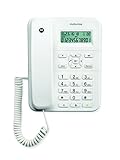 Motorola CT202 - Teléfono de sobremesa con Cable, Color Blanco