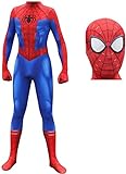 Peter Parker Spiderman Traje de Carnaval Cosplay, Traje de Cosplay Venom Niños Adulto Set Apretado Hombres Navidad, Traje Niños Superhéroe Bodysuit