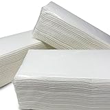 Essuie-tout en papier pour le séchage des mains, double couche laminée en zigzag, 1800 unités
