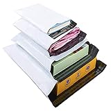 HVDHYY Shipping Bags Packages by Mail Postal Shipping Envelopes Mixed White Plastic Bags 100pcs C5 A4 B4 A3 ສໍາລັບການຂົນສົ່ງທາງໄປສະນີດ້ວຍຕົນເອງສໍາລັບເຄື່ອງຕັດຫຍິບວັດສະດຸໃຫມ່