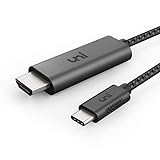 uni Cable USB C a HDMI [4K@60Hz], Cable USB Tipo-C a HDMI [Compatible con Thunderbolt 3] para MacBook Pro, MacBook Air, iPad Pro, Surface Book 2,- 0.9m/3ft