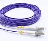 Elfcam Fibra óptica Cable LC/UPC a LC/UPC OM4 Multimodo Duplex 50/125um LSZH (5M)