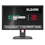 BenQ ZOWIE XL2411K 24-Inch 144Hz/1080p Gaming Monitor/PS5 & Xbox Compatible 120fps/Fast Response Native TN Panel/DYACTM/Black EQ/Colour Intensity