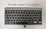 Yqs Teclado/Teclado Ruso español/Inglés/Árabe 2.4G y ratón del Teclado Combo Mini multimedias Set de ratón for el Ordenador portátil de la PC TV Grey (Color : ES (Without Mouse))