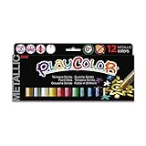 Playcolor Metallic one - Tempera sólida - 12 colores surtidos - 10121