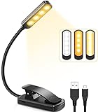 TEAMPD Lampara USB Recargable de 360° Flexible con 9 LEDS 3 Modos de Luz (Cálido y Blanco) Luz Lectura para Lectores Noche, E-Reader, Tablet, Estudio, Cama, Libro, Viaje