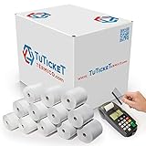 TuTickeT TÉRMICO.com - Rollos de Papel Térmico 80x80x12 mm para Impresoras Térmicas de Tickets, Sumadoras, Cajas Registradoras y demás TPV. Sin Bisphenol A (60 unidades)