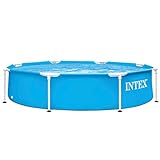 Intex 28205NP - Piscina desmontable redonda INTEX, piscina Metal Frame, medidas Ø244x51 cm, 1.828 litros, lona azul, piscinas tubulares INTEX, piscinas infantil, INTEX 55242