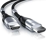 Primewire 2m Cable de HDMI - 4K 60Hz 4096 x 2160p HDR UHD 4x4x4 18Gbps - Alta Velocidad con Ethernet - 4K Ultra HD 2160p 3D ARC y CEC - Cable de blindaje Triple - Trenzado de Nylon - Black Line