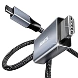 BENFEI Cable USB C a HDMI de 1.8M [4K@60Hz, carcasa de aluminio, trenzado de nailon], Thunderbolt 3/4 compatible con iPhone 15 Pro/Max, MacBook Pro/Air 2023, iPad Pro, Surface Book 2, Galaxy S23 y más