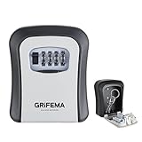 GRIFEMA GA1003-1 nøgleskabsboks, låseboks, nøgleskabe, væg, grå