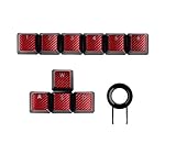 FPS - Tapas de teclas retroiluminadas para teclados Corsair K70RGB K70 K95 K90 K65 K63 Gaming Teclas Cherry - Teclas rojas