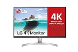 LG 27UL500-W - Monitor de 68,4 cm (27') UHD (3840 x 2160, IPS, 16:9, DisplayPort x1, HDMI x2, AUX x1, , 60 Hz, Antireflejo), Blanco