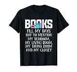 Amor Libros Amor Leer Novelas Lector Humorístico Camiseta