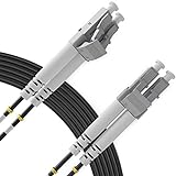 Cable de fibra LC a LC para interior/exterior multimodo – 2 m (6.56 pies) – 50/125um OM4 40/100G / LSZH Insensible (1 paquete) – Beyondtech PureOptics Cable Series