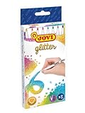 Jovi- Estuche 8 rotuladores Purpurina Glitter, Multicolor (1608G) , color/modelo surtido