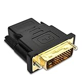 luoshaPUCY HDMI Female DVI (24+1) Male Adapter Converter Connector Adapter, 1080P Full HD