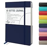 Listnični Island Dotted Notebook A5 Notebook Blue - Trda vezava A5 Bullet Dotted Journal Notebook s 180 stranmi 120 g/mXNUMX papirja za zapiske, načrtovanje, študij, potovanja, dnevnik