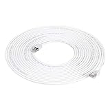 Amazon Basics - Cable para internet Ethernet Gigabit de banda ancha RJ45 Cat 7, color blanco, 15,2 m