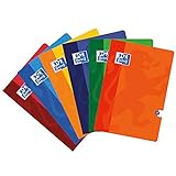 Oxford - Cuaderno A4 Pauta 2,5mm 48hj 90gr, multicolor (099443), 1 unidad, colores surtidos