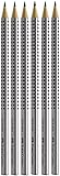 Faber-Castell Grip 2001 ສໍສາມຫຼ່ຽມ Graphite Pencils (6 ຊອງ)