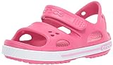 Crocs Crocband II Sandal PS K, Sandalias Unisex Niños, Rosa/Blanco (Paradise Pink/Carnation), 24/25 EU