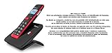 SPCTelecom TEL317705 - Teléfono DECT (Agenda de 50 Nombres, Manos Libres) Color Rojo y Negro