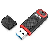 JUANWE - Memoria USB 3.0 (32 GB, memoria USB 3.0), diseño de tapa, lápiz de memoria USB para almacenamiento de datos, unidad de memoria USB 3.0, unidad de pulgar de 32 GB, rojo y negro