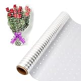 Natuce Transparent Cellophane Wrapping Paper Roll, Gift Cellophane 30m x 40cm, Cellophane Wrapping Paper, Transparent Cellophane Wrapping Paper Roll for Flower Baskets