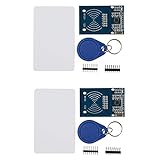 Hailege 2pcs RFID Kit - Mifare 522 RFID RF IC Card Sensor Module + S50 Blank Card + Key Ring Raspberry Pi